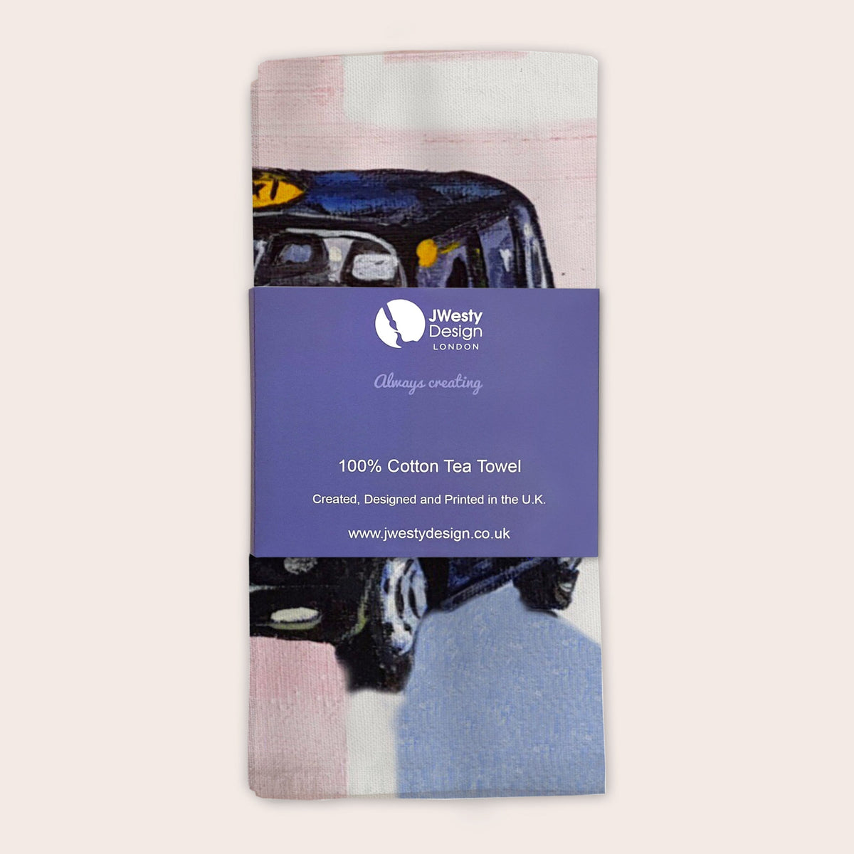 Patriotic Taxi XL Tea Towel