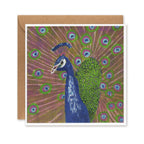 Peacock Greetings Card