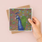 Peacock Greetings Card