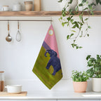 Pink Elephant XL Tea Towel