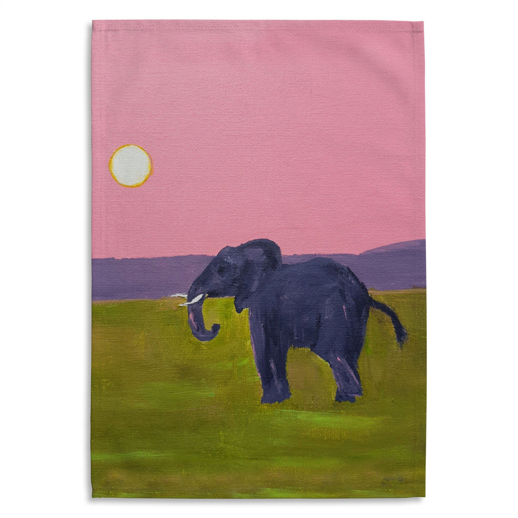Pink Elephant XL Tea Towel