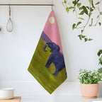 Pink Elephant XL Tea Towel