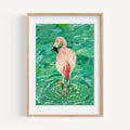 Pink Flamingo Art Print