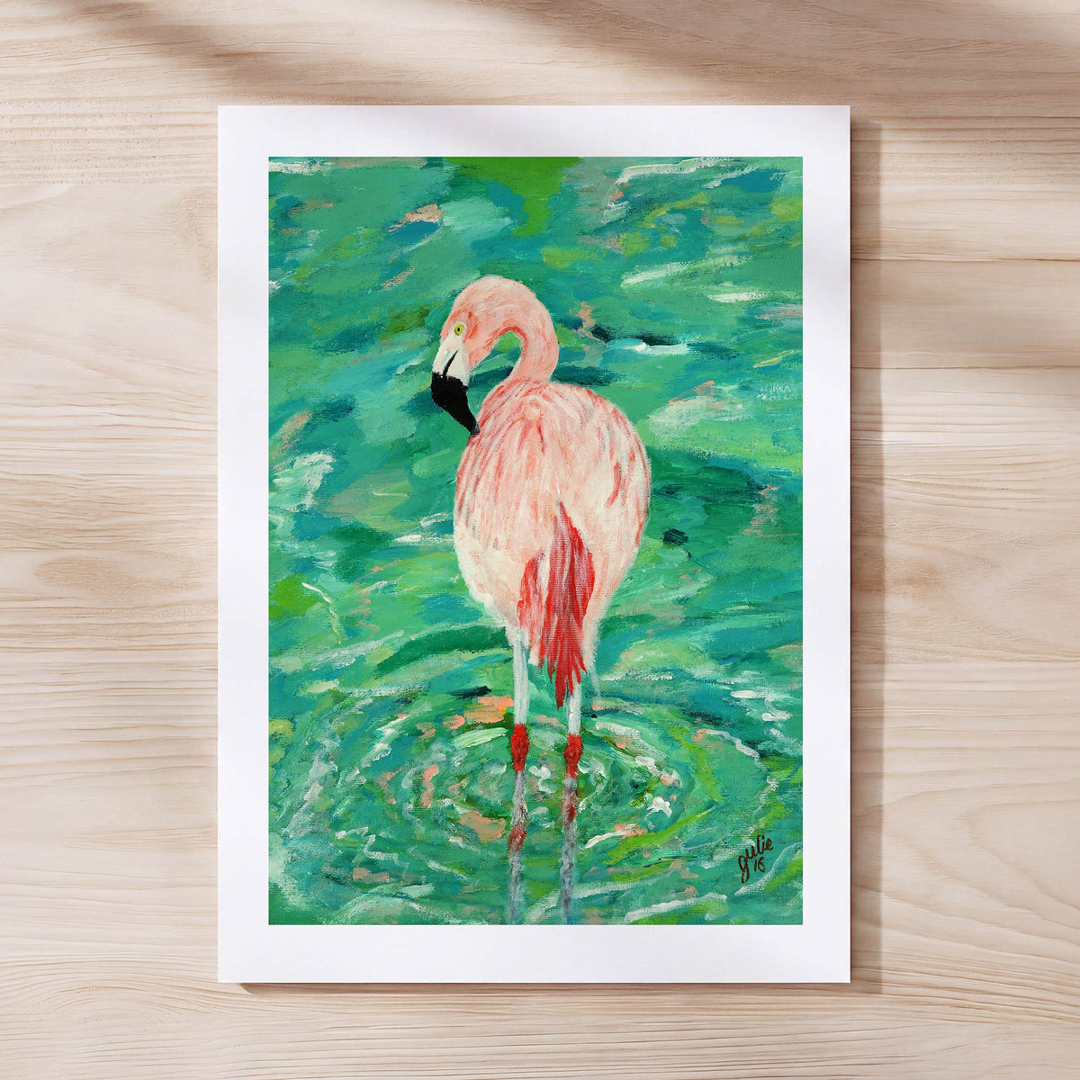 Pink Flamingo Art Print