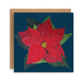 Poinsettia Festive Greetings Card