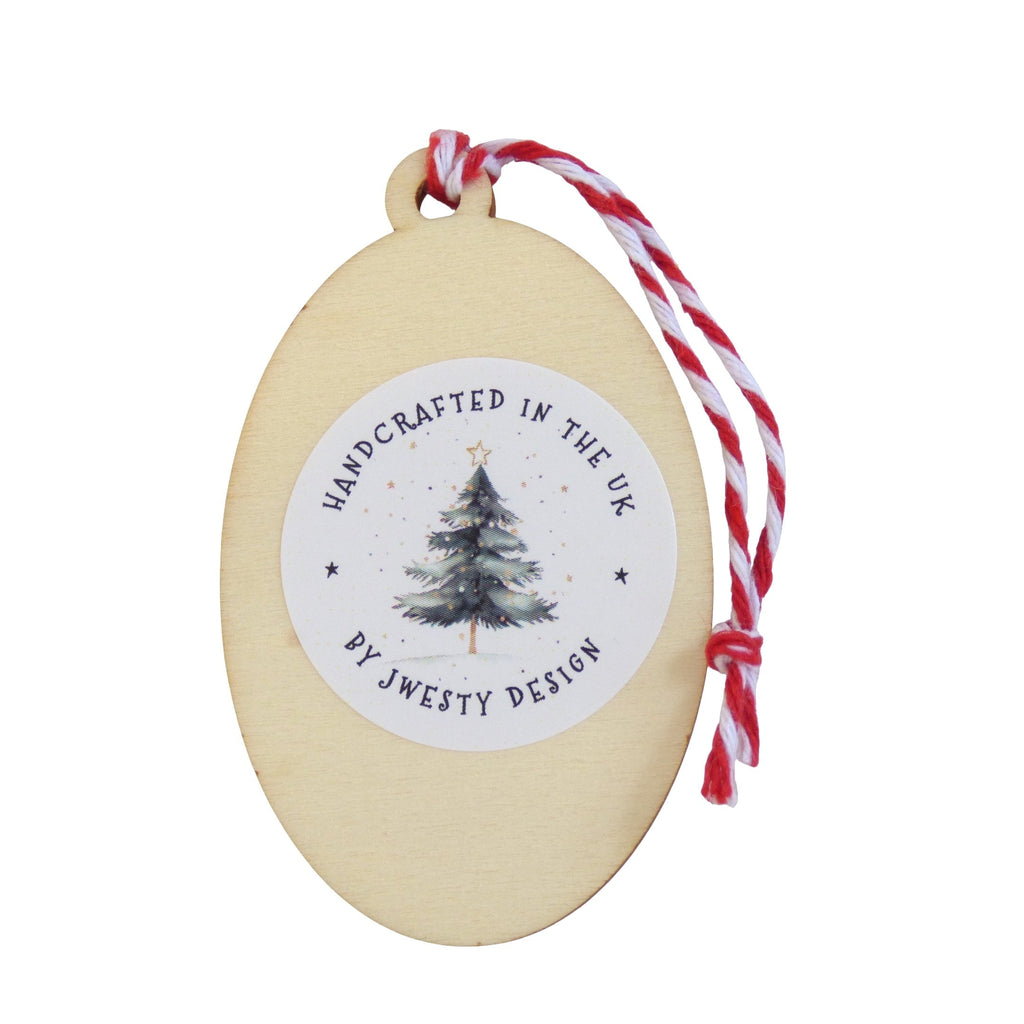 Puffin Mistletoe Wooden Ornament