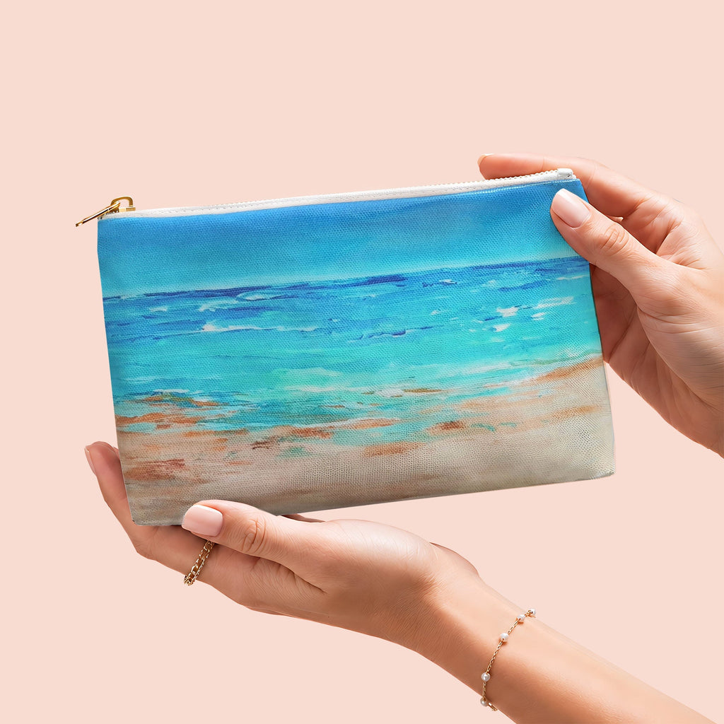 Seascape Makeup Bag| Pencil | Toiletries Case