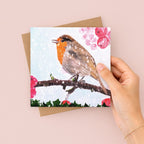 Snowy Robin Christmas Greetings Card