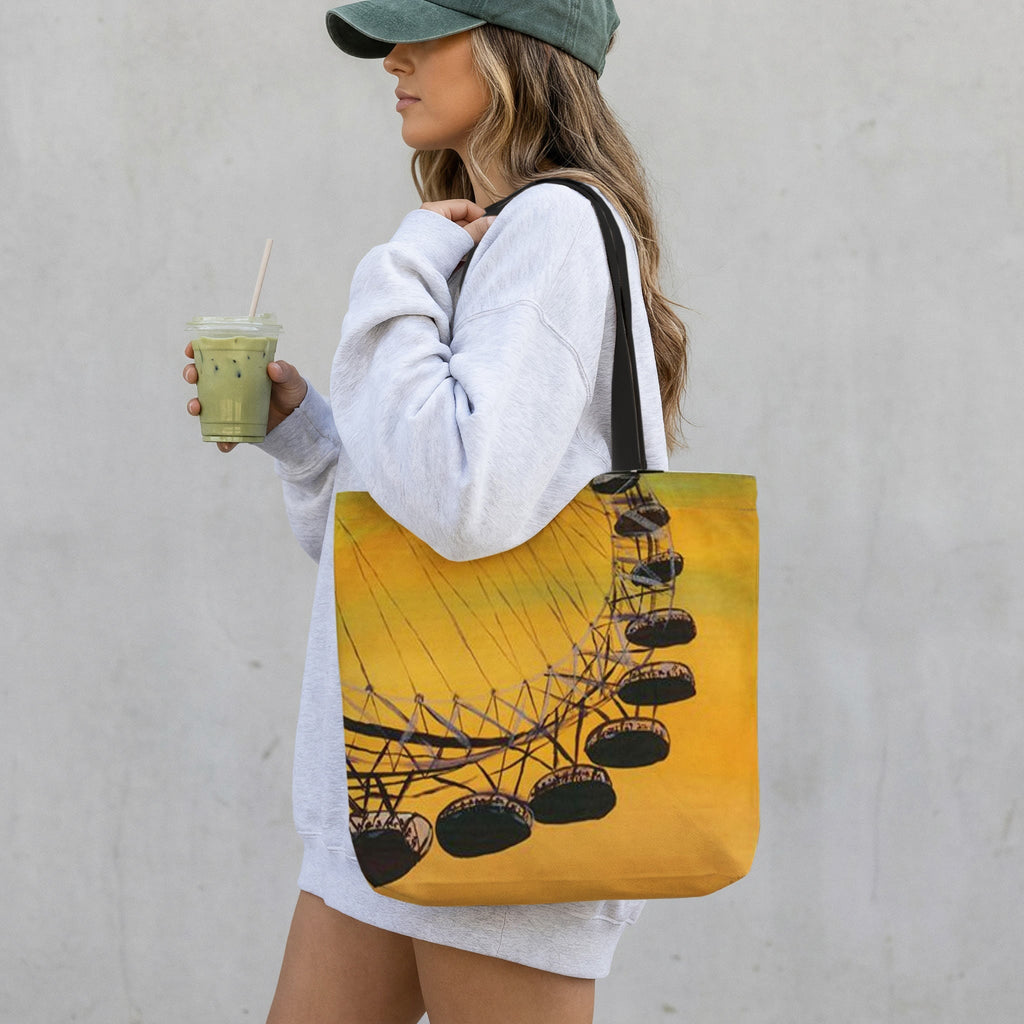 Sunset at the Eye Canvas Tote