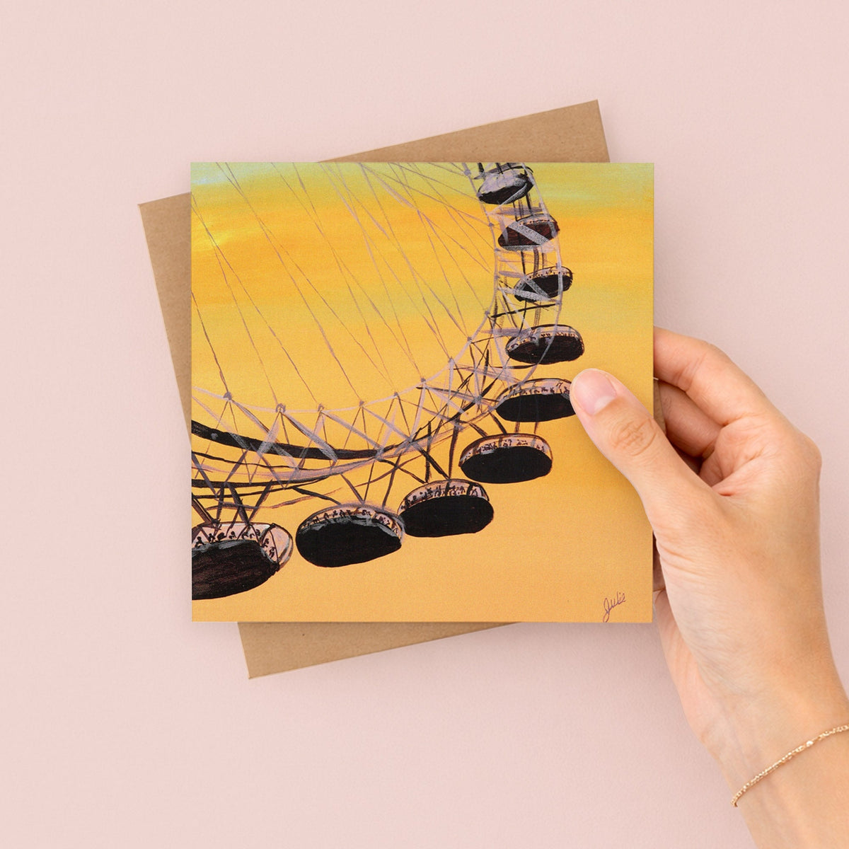 Sunset at the Eye Greetings Card