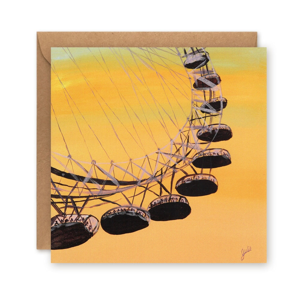 Sunset at the Eye Greetings Card