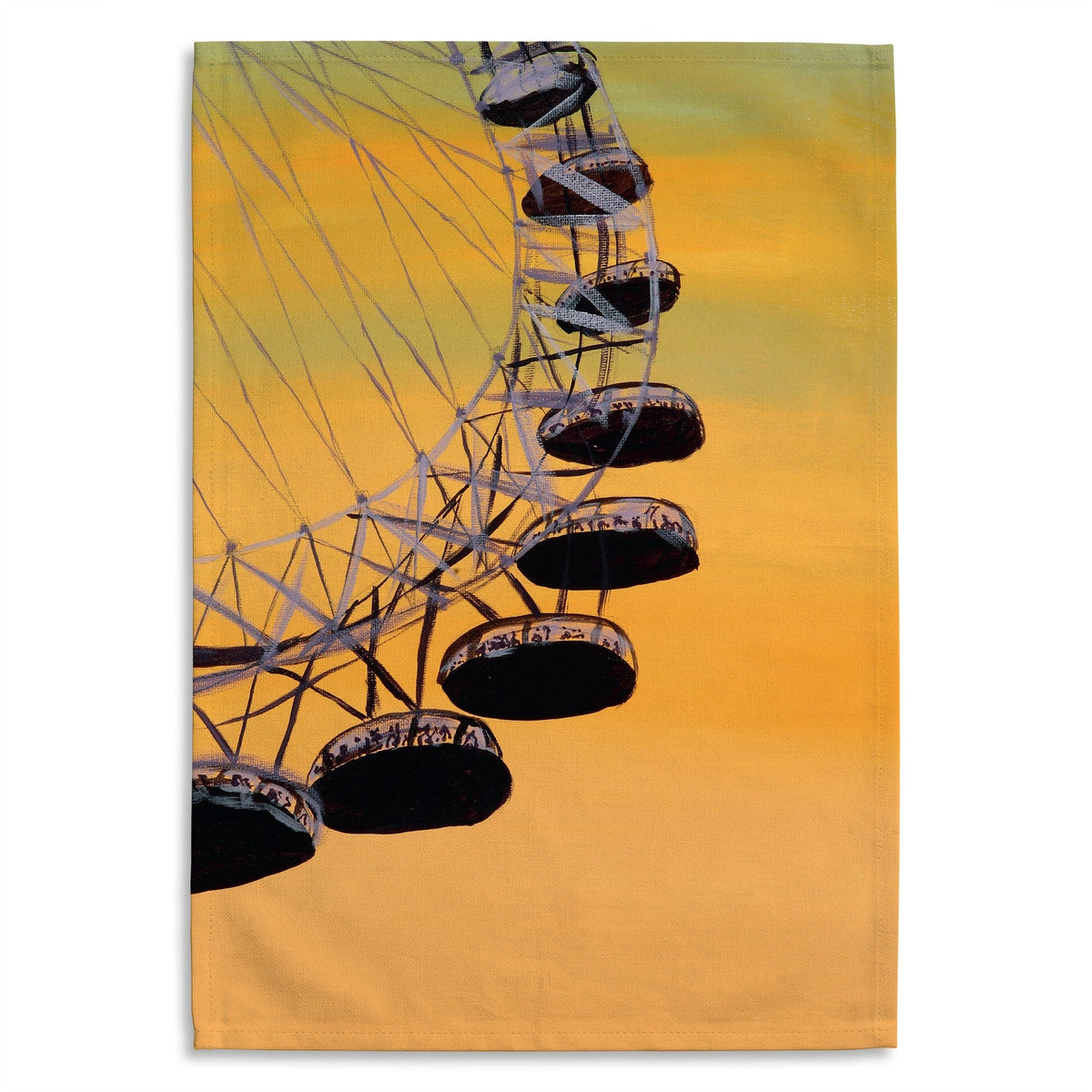 Sunset at the Eye XL Tea Towel