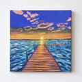 Sunset Down By The Dock - Original Painting by Julie Westmore