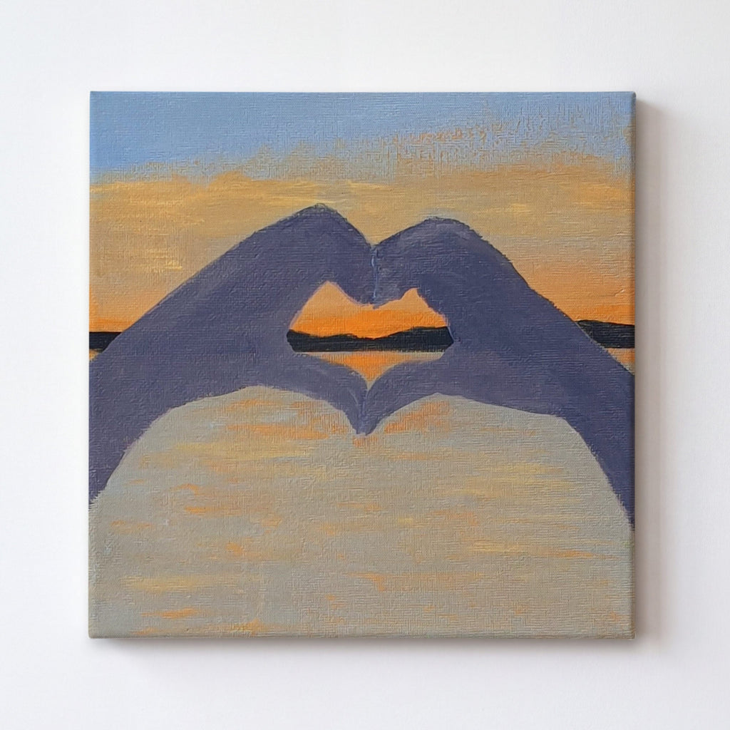 Sunset Heart - Original Painting