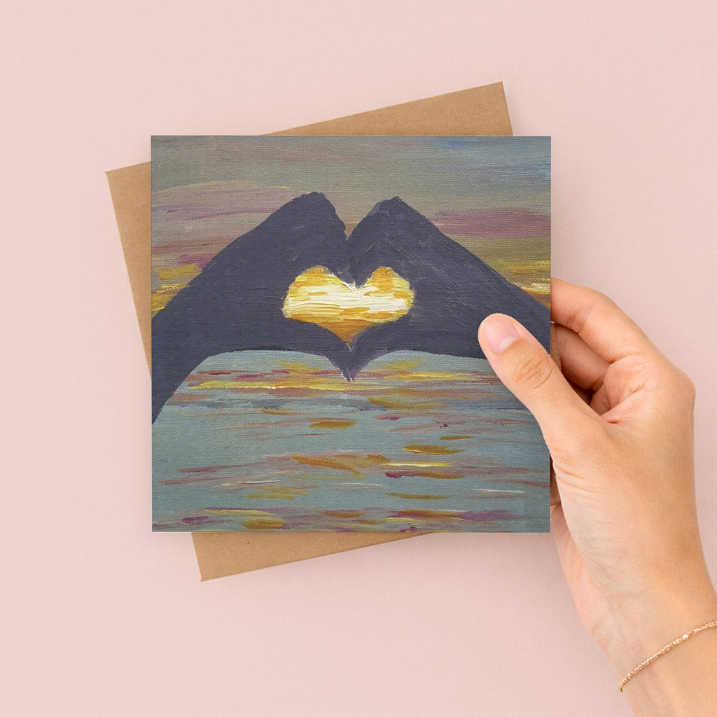 Sunset Love Greetings Card