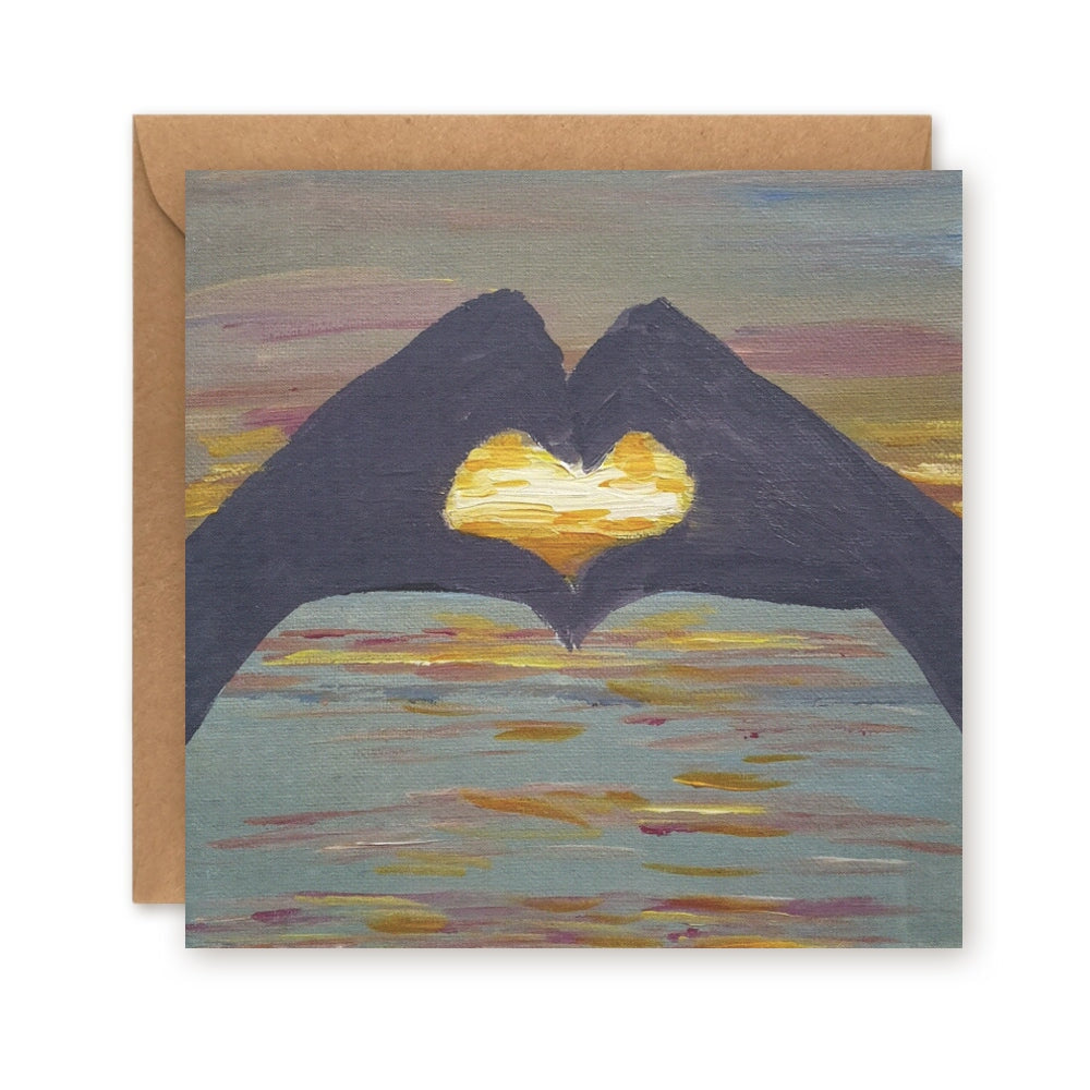 Sunset Love Greetings Card