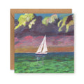 Sunset Sailing Greetings Card