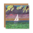 Sunset Sailing Greetings Card