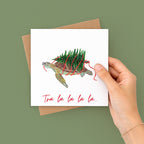 Tra la la la la Turtle Christmas Card