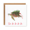 Tra la la la la Turtle Christmas Card