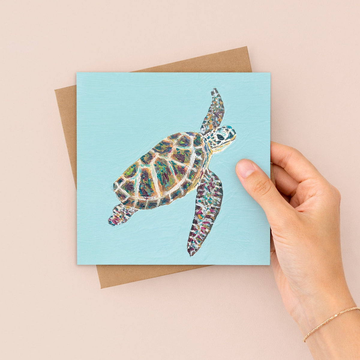 Turtley Abstract Greetings Card