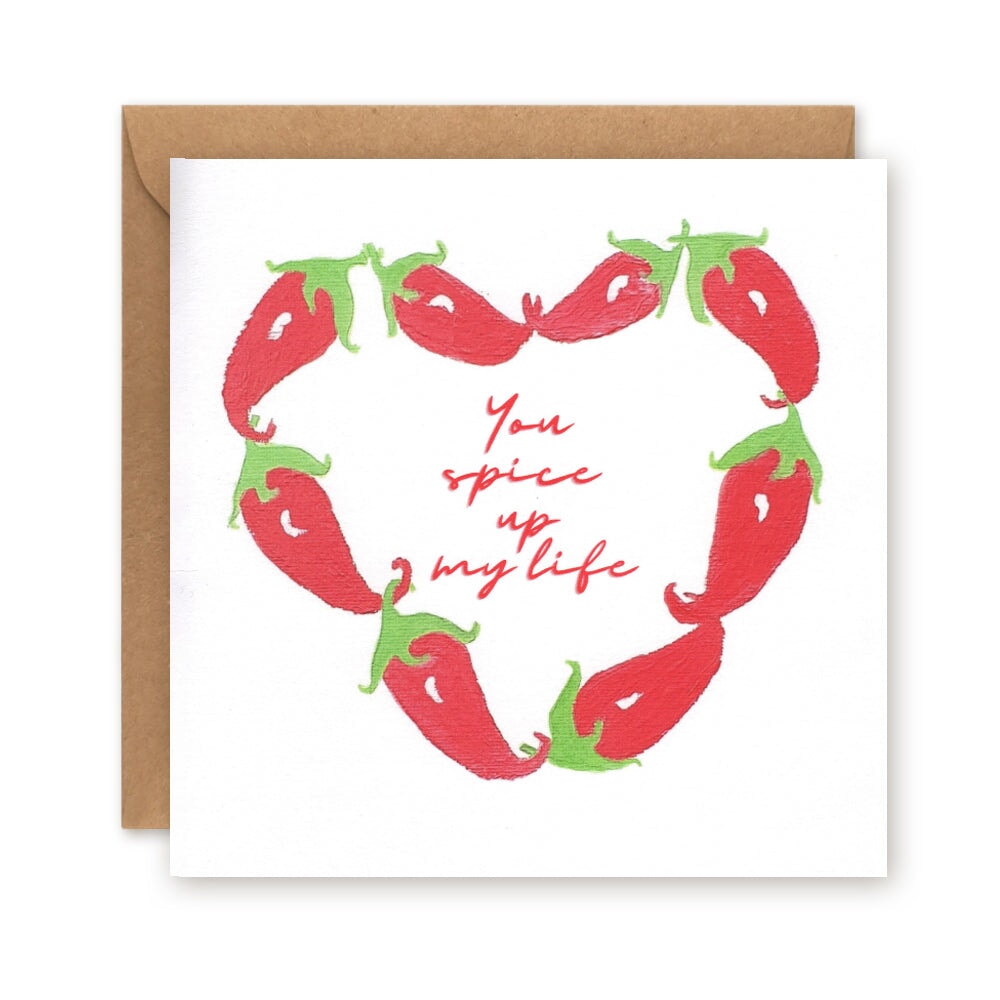 You Spice up my Life Greetings Card