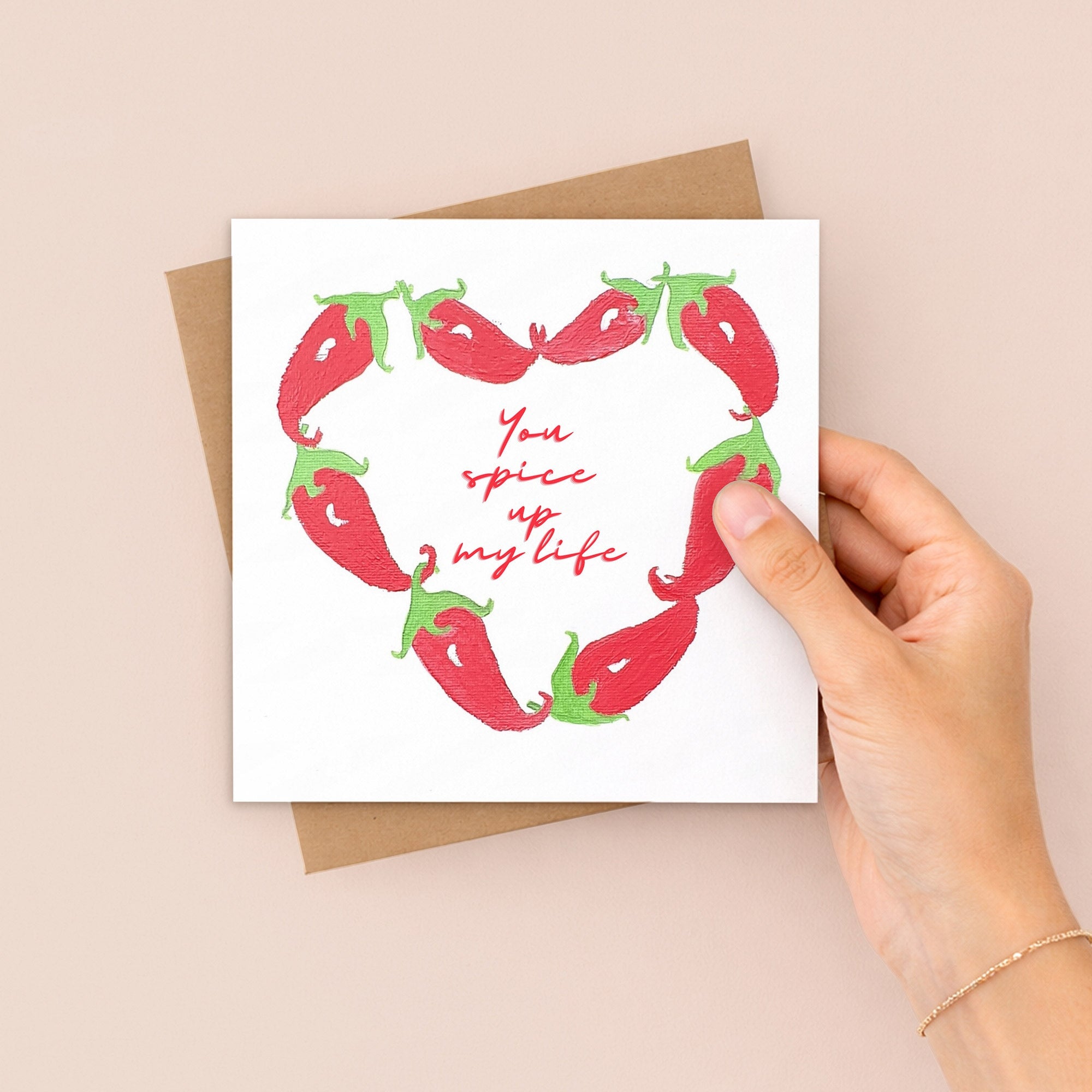 You Spice up my Life Greetings Card