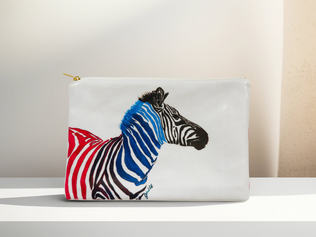 Zebra Makeup Bag/Pencil Case