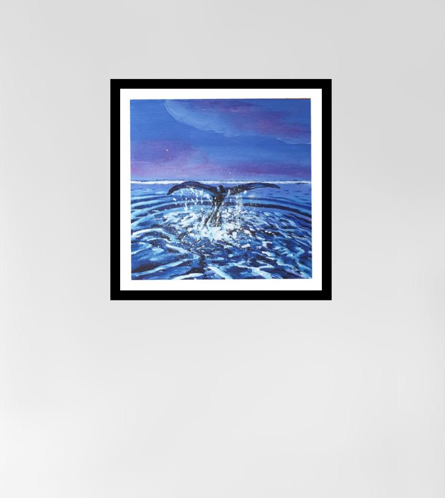 A Whale's Tail Fine Art Print
