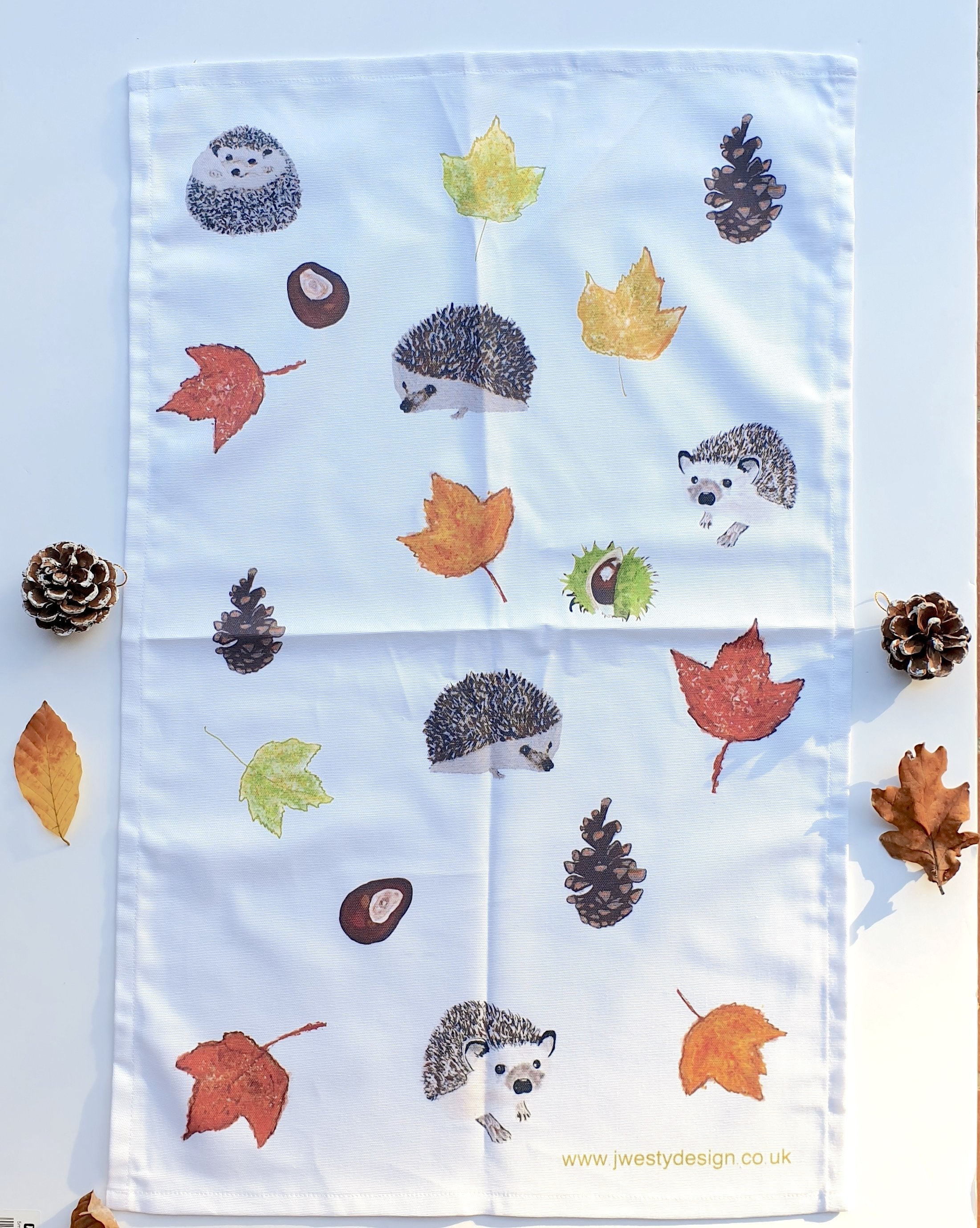 Autumn Leaves Tea Towel