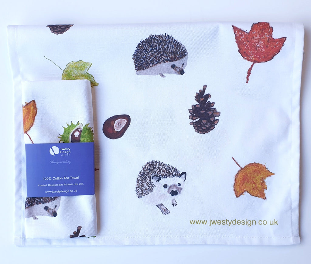 Autumn Leaves Tea Towel