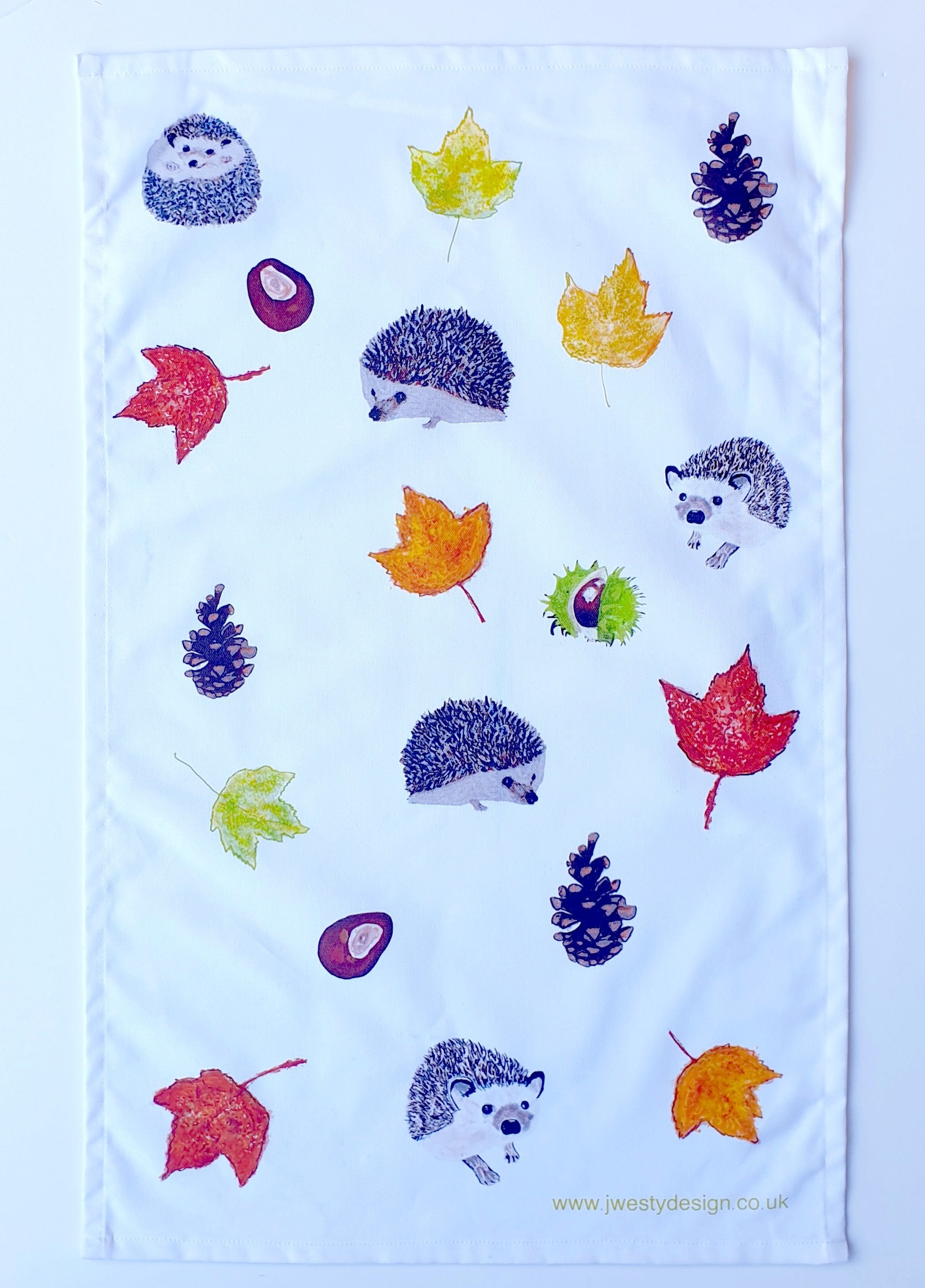 Autumn Leaves Tea Towel