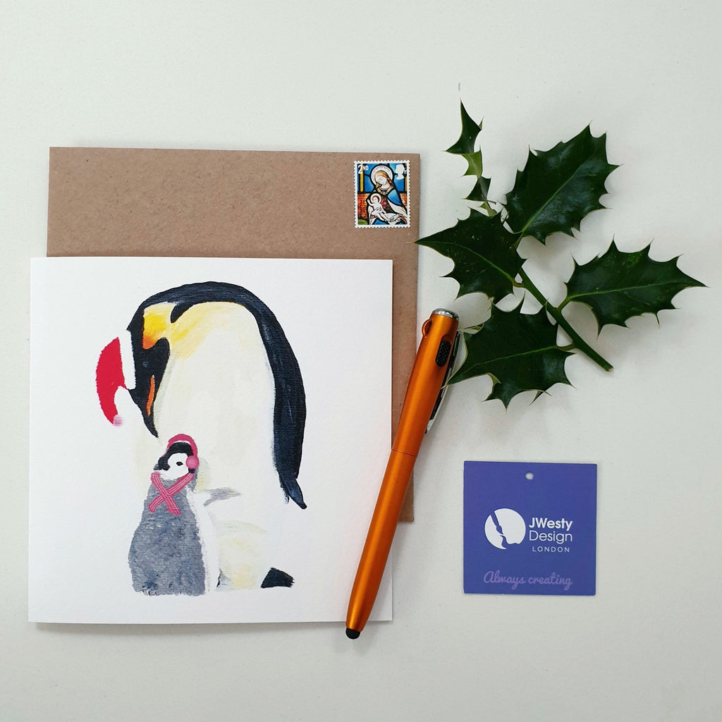 Baby Penguin Christmas Greetings Card