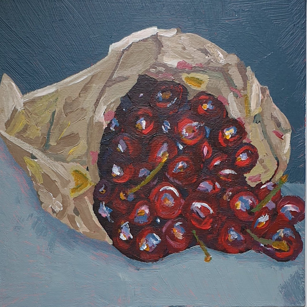 Bag of Cherries - Original Painting.