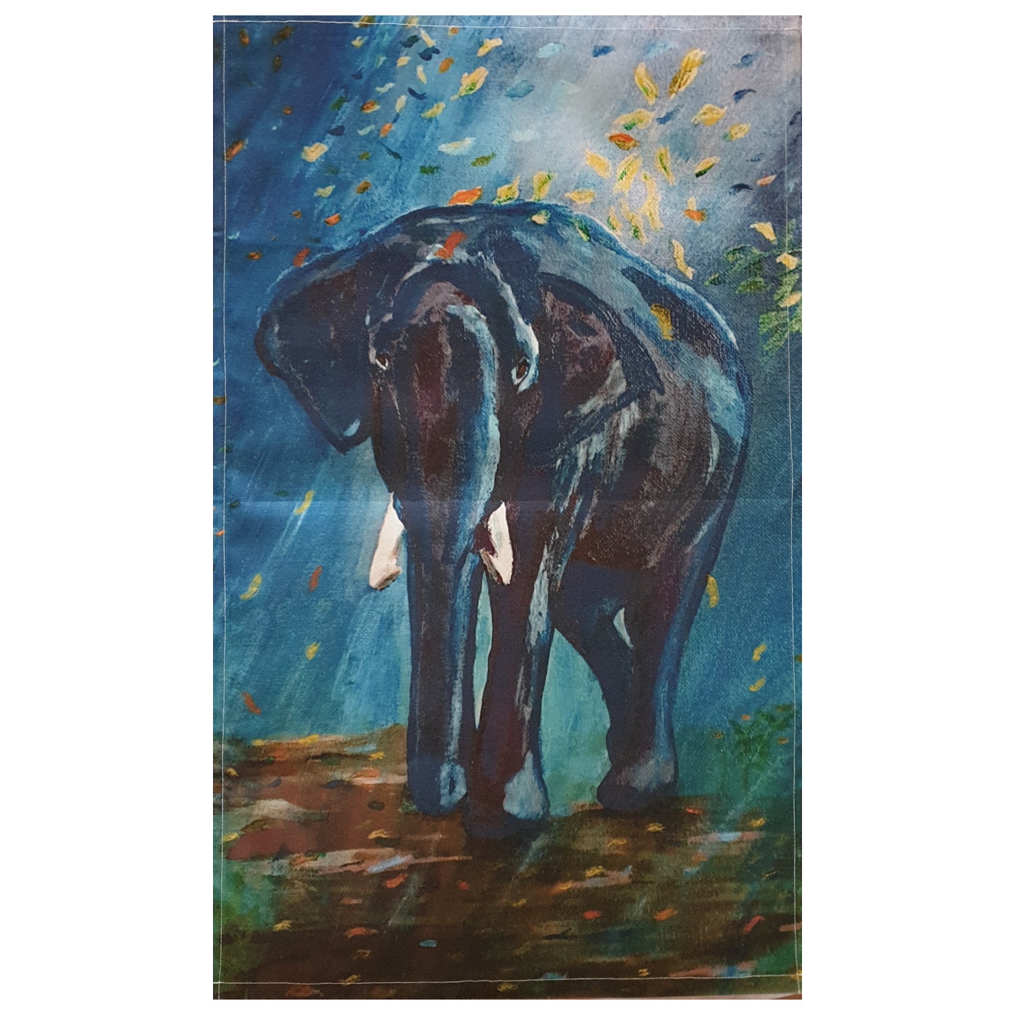 Blue Elephant XL Tea Towel