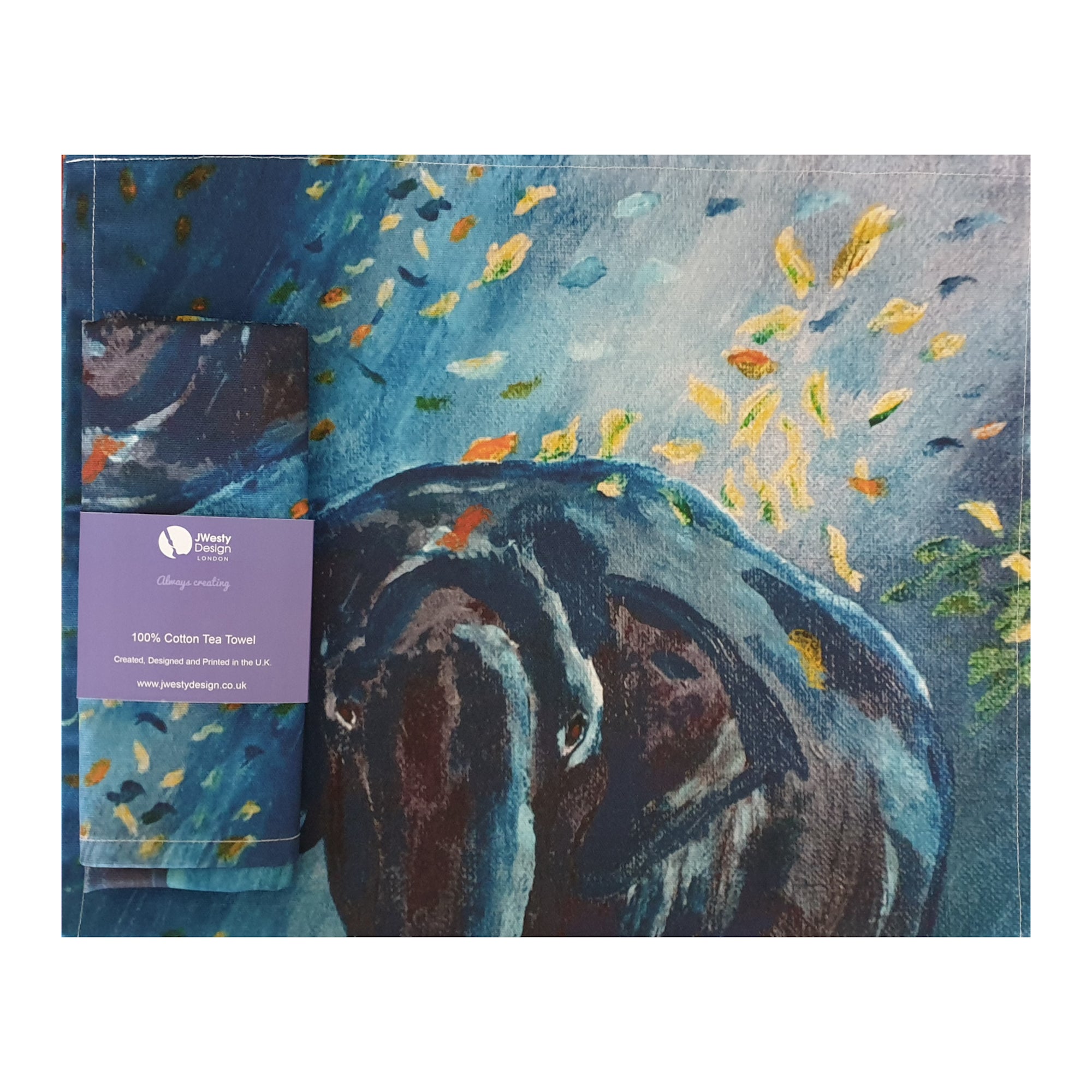 Blue Elephant XL Tea Towel