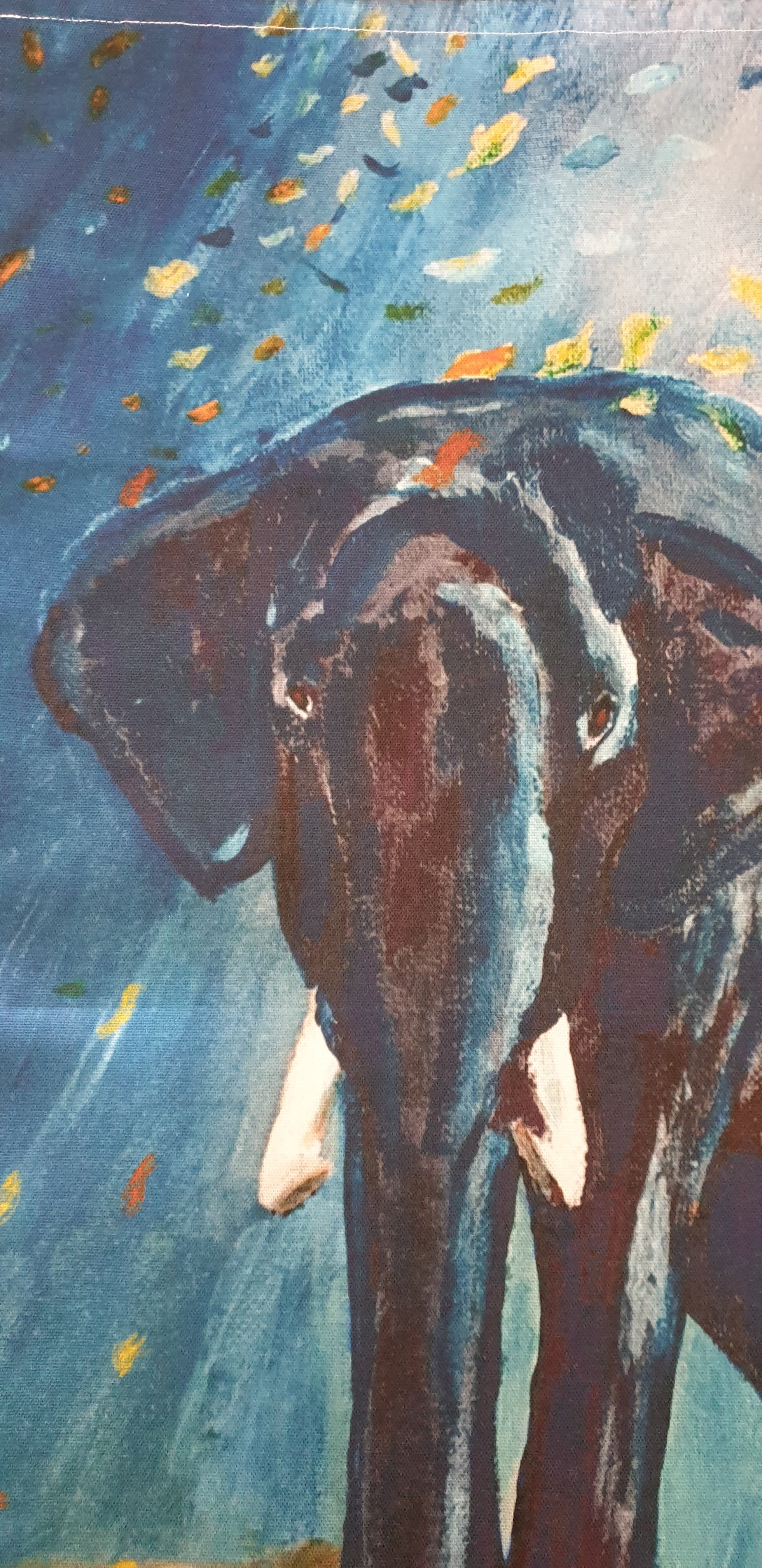 Blue Elephant XL Tea Towel