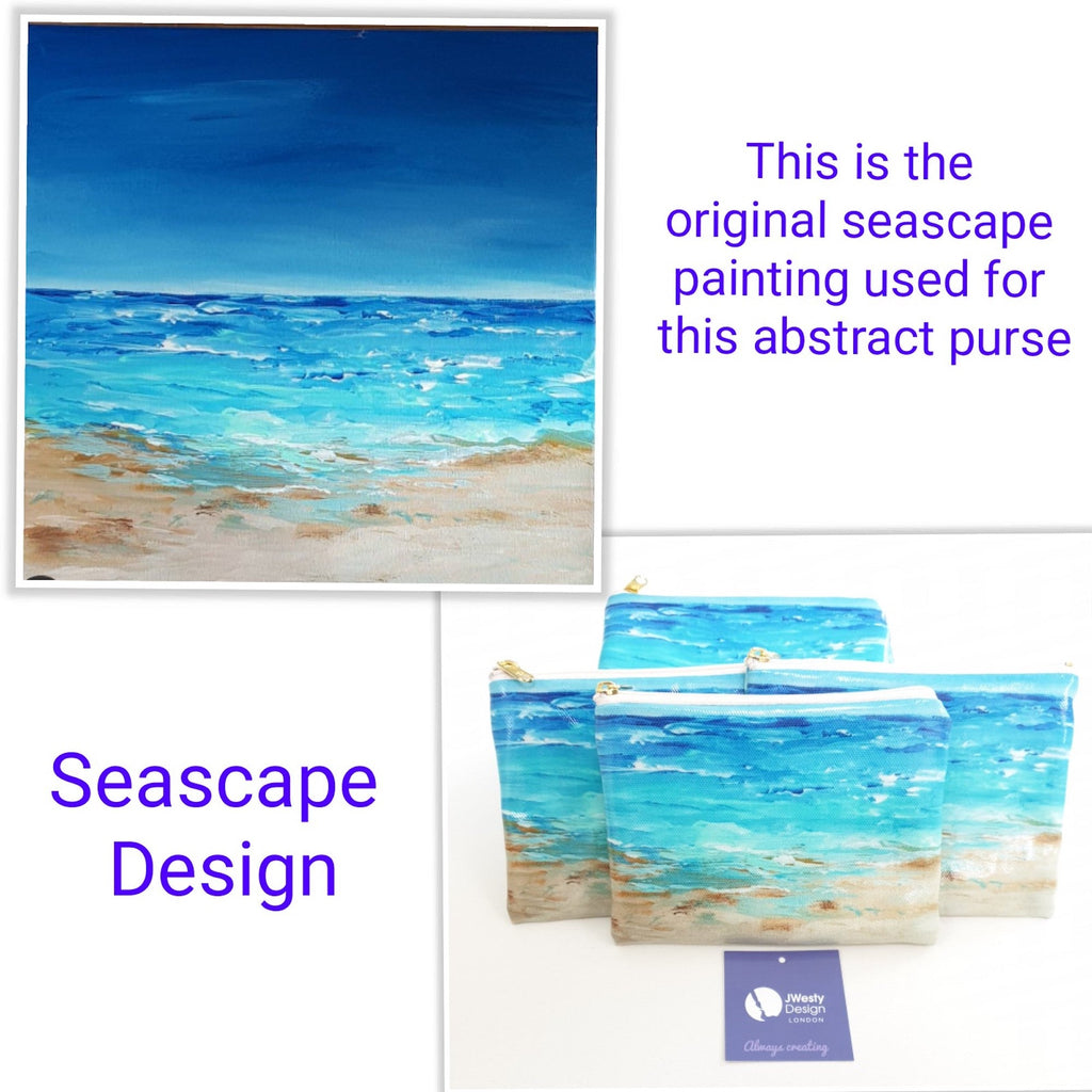 Coastal Abstract Design Purse