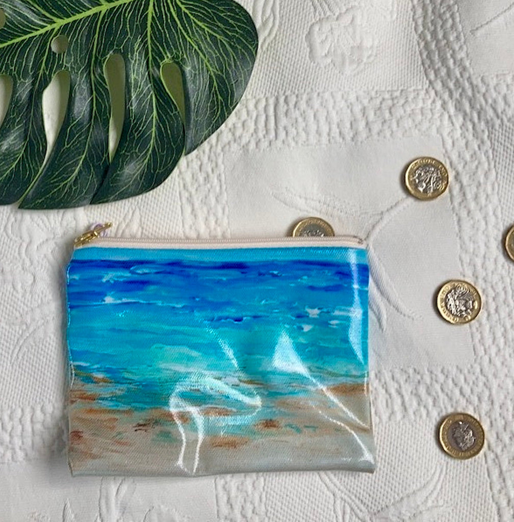 Coastal Abstract Design Purse