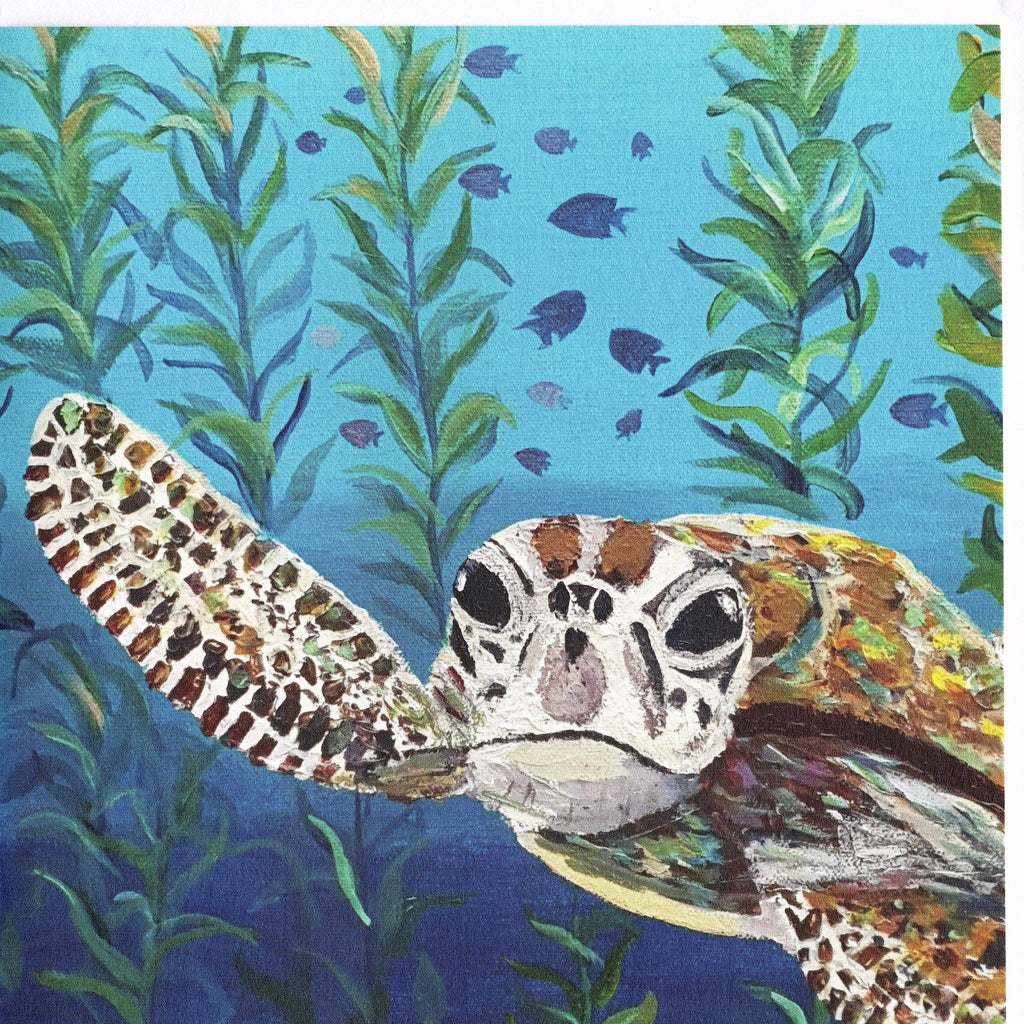 Curious Turtle Greetings Card