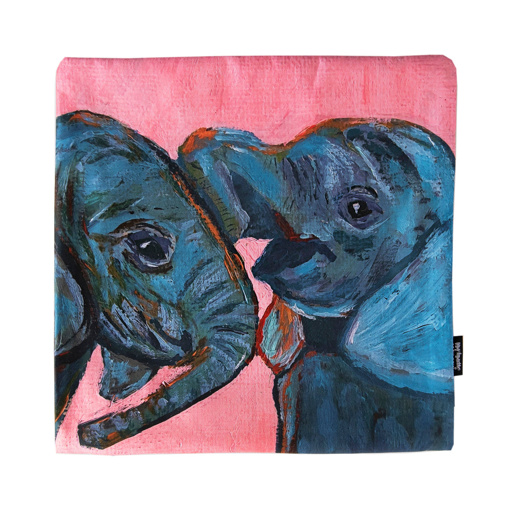 Elephnat Vegan Suede Cushion