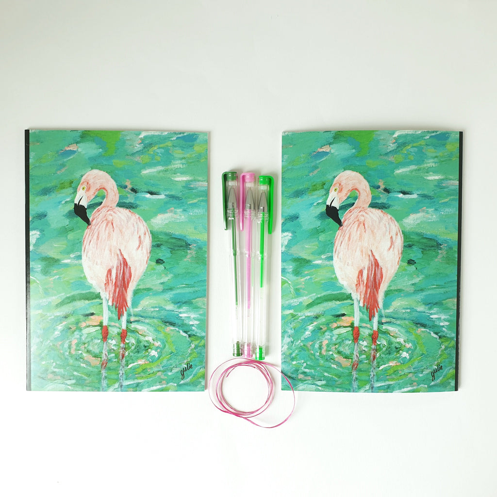 Flamingo A5 Notebook (Lined Paper)