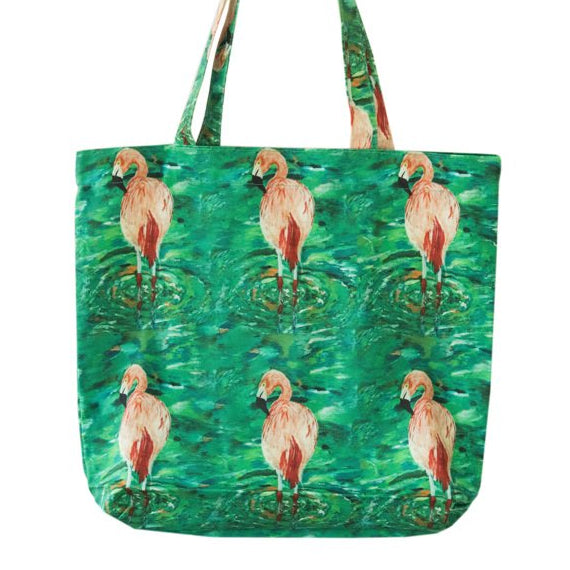 Flamingo Canvas Tote