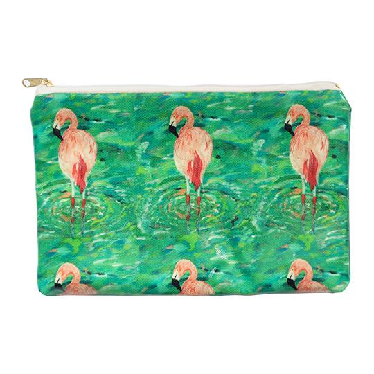 Flamingo Make-Up Bag - Flamingo Zipped Pouch