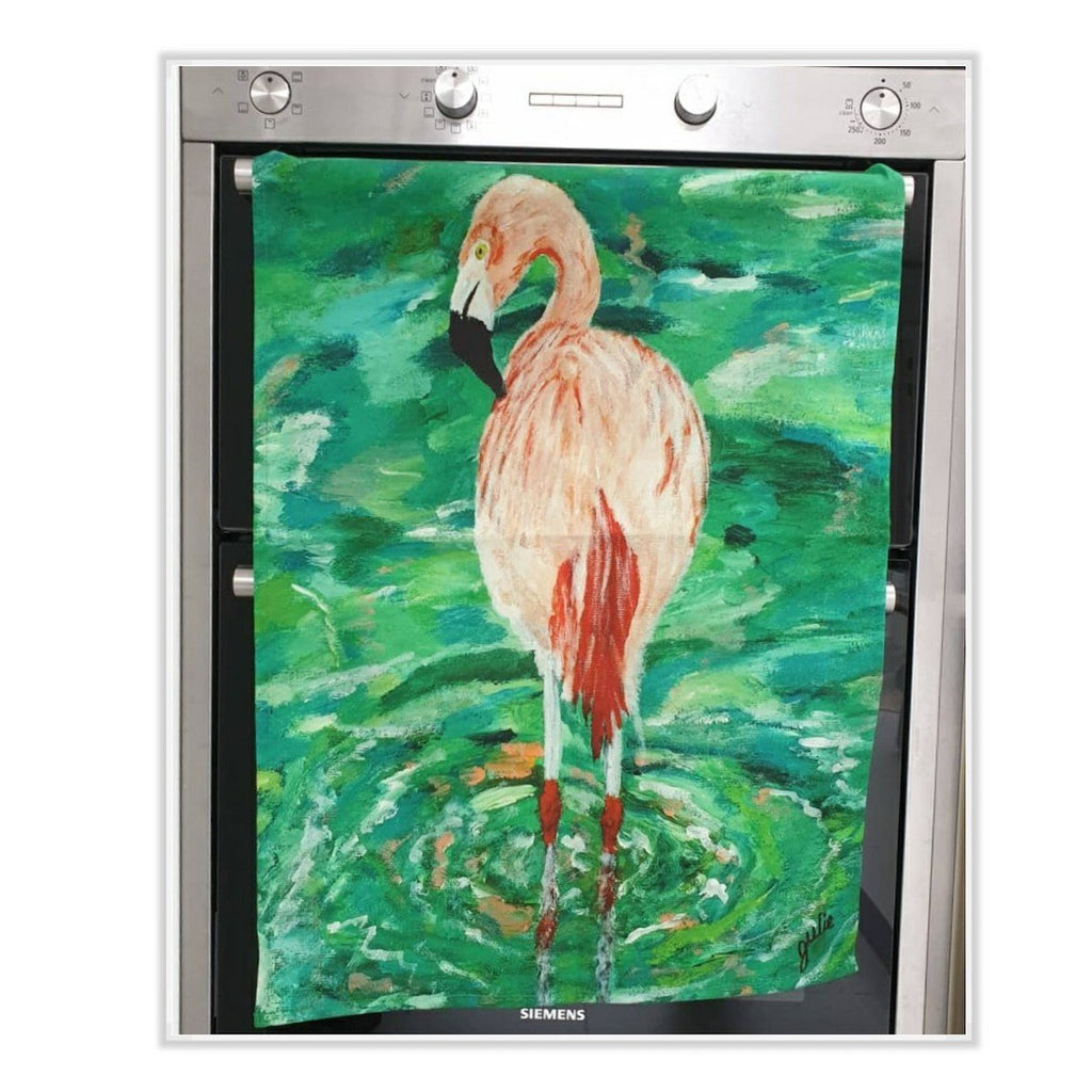 Flamingo XL Tea Towel