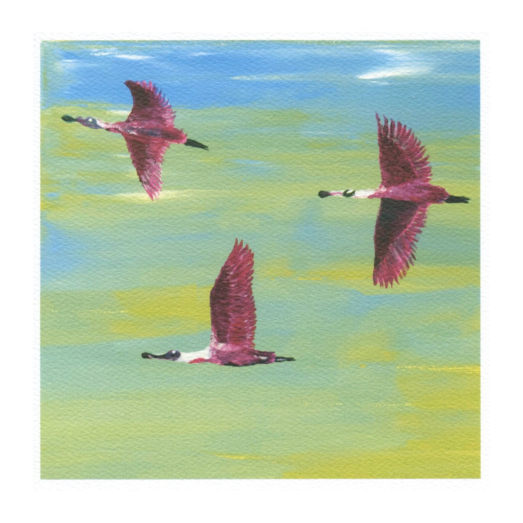 'Flying Away' Greetings Card