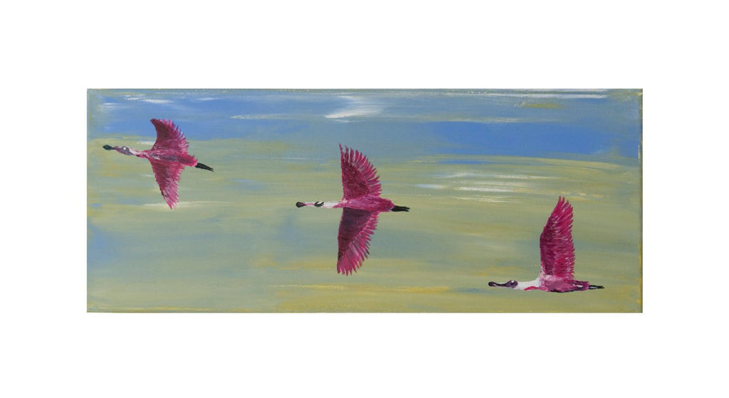 Flying Flamingos