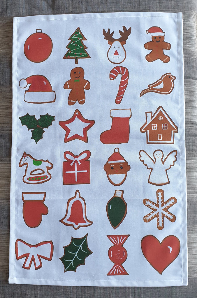 Gingerbread Christmas Tea Towel