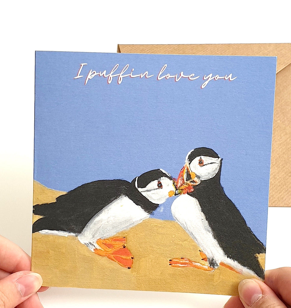 I Puffin Love You Greetings Card