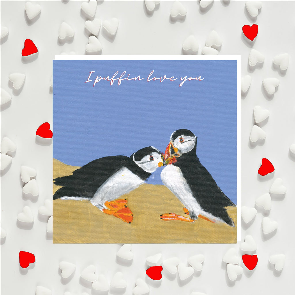 I Puffin Love You Greetings Card